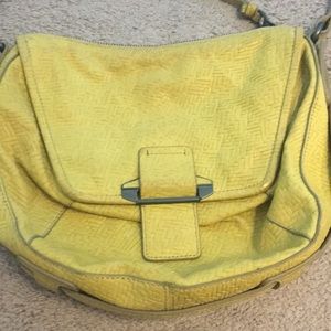 Yellow kooba messenger bag
